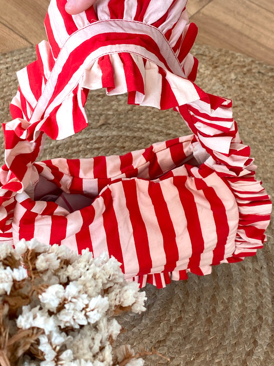 Borsa 51C/40015 Righe - rossa