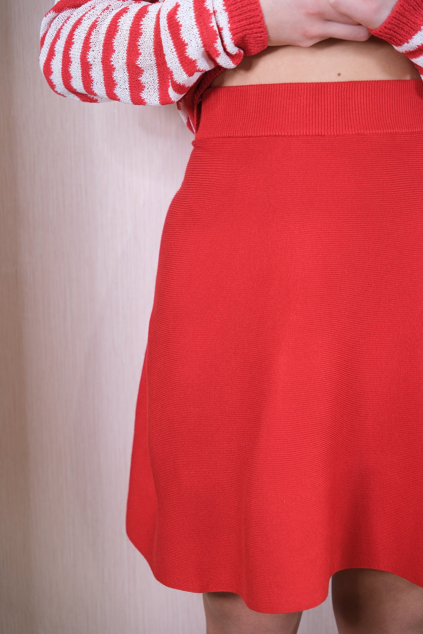 Gonna 51C/10229 elastico in vita - ROSSO