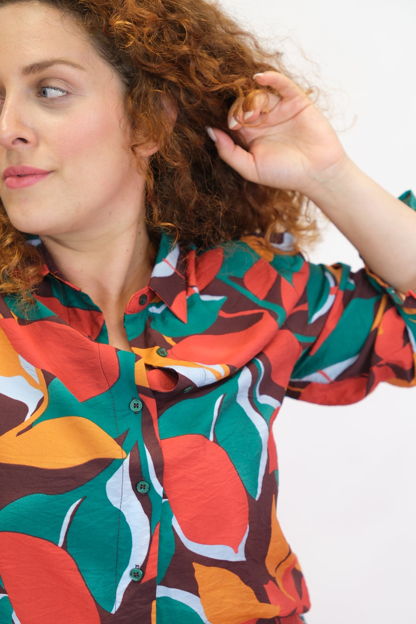 Camicia fantasia foliage - MULTICOLOR