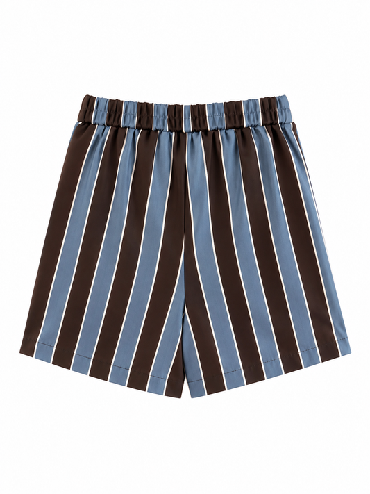 Shorts righe - AZZURRO