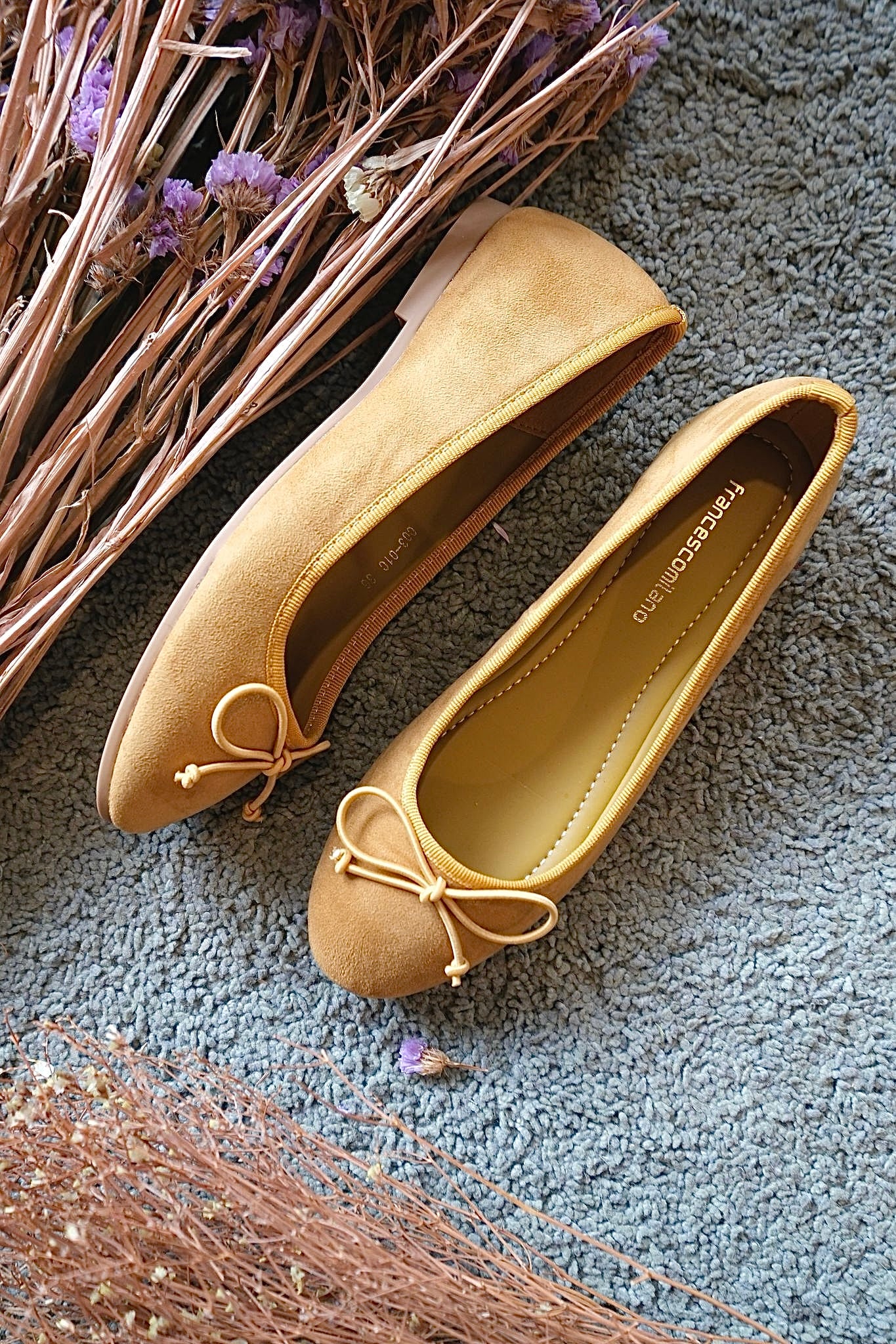 Ballerine C0301SE camoscio - SENAPE