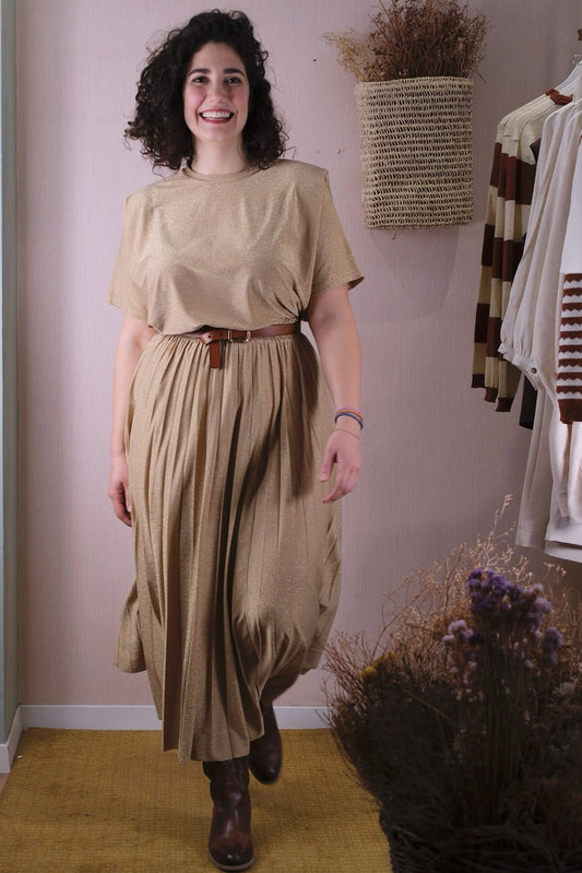 Blusa Rivena Lurex - GOLD