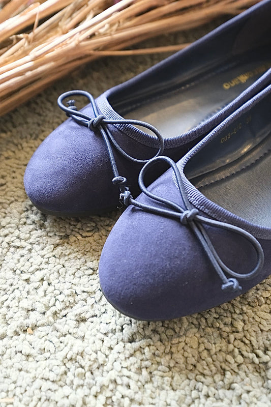 Ballerine C0301CBN camoscio - BLUE NAVY