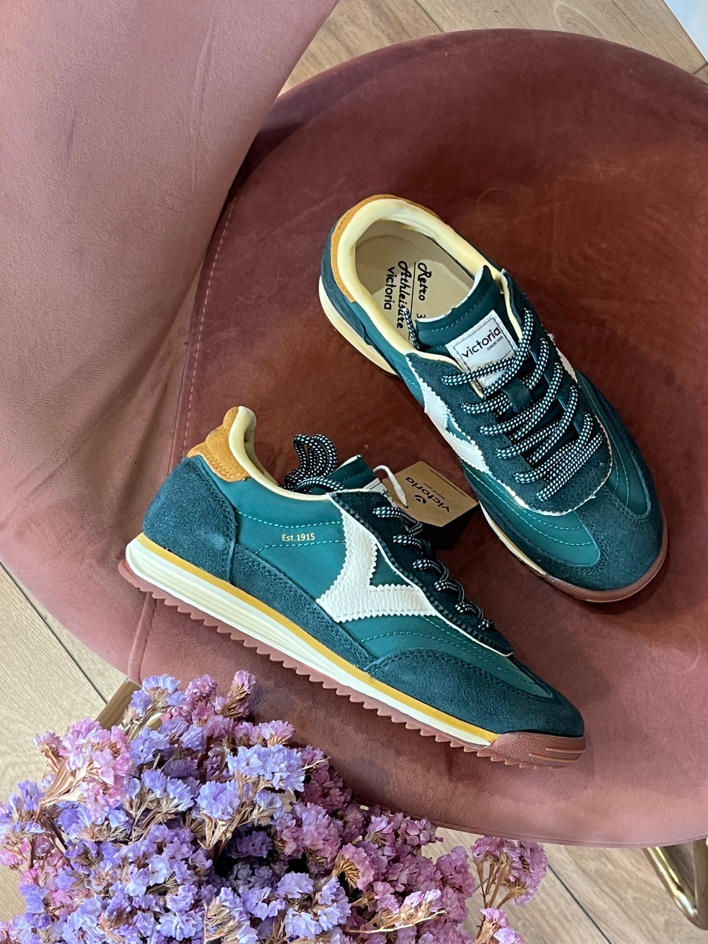 Sneakers camoscio - VERDE