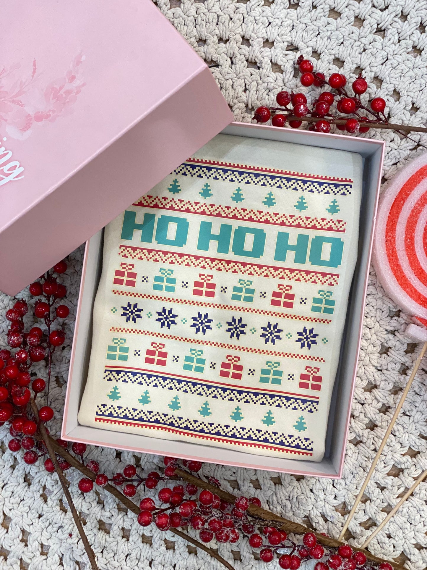 Felpa NOEL HOHOHO unisex - BURRO