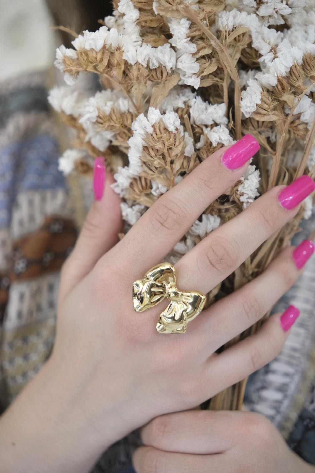 Anello IK12 Fiocco Grande - ORO