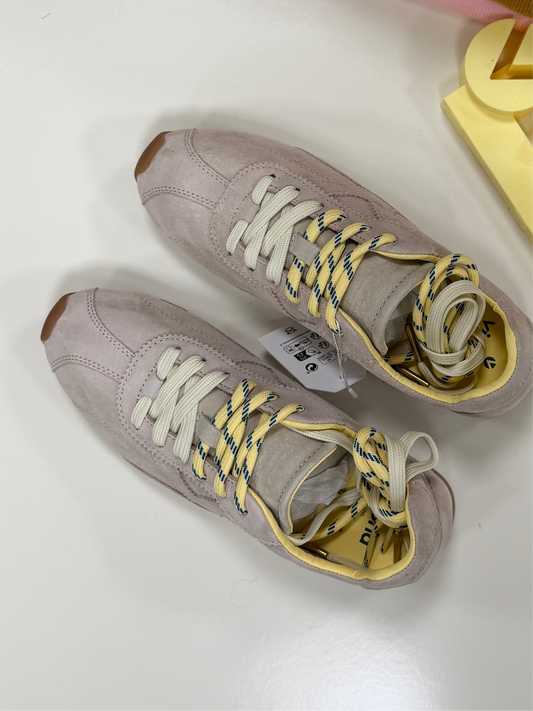 Sneakers camoscio - NUDE