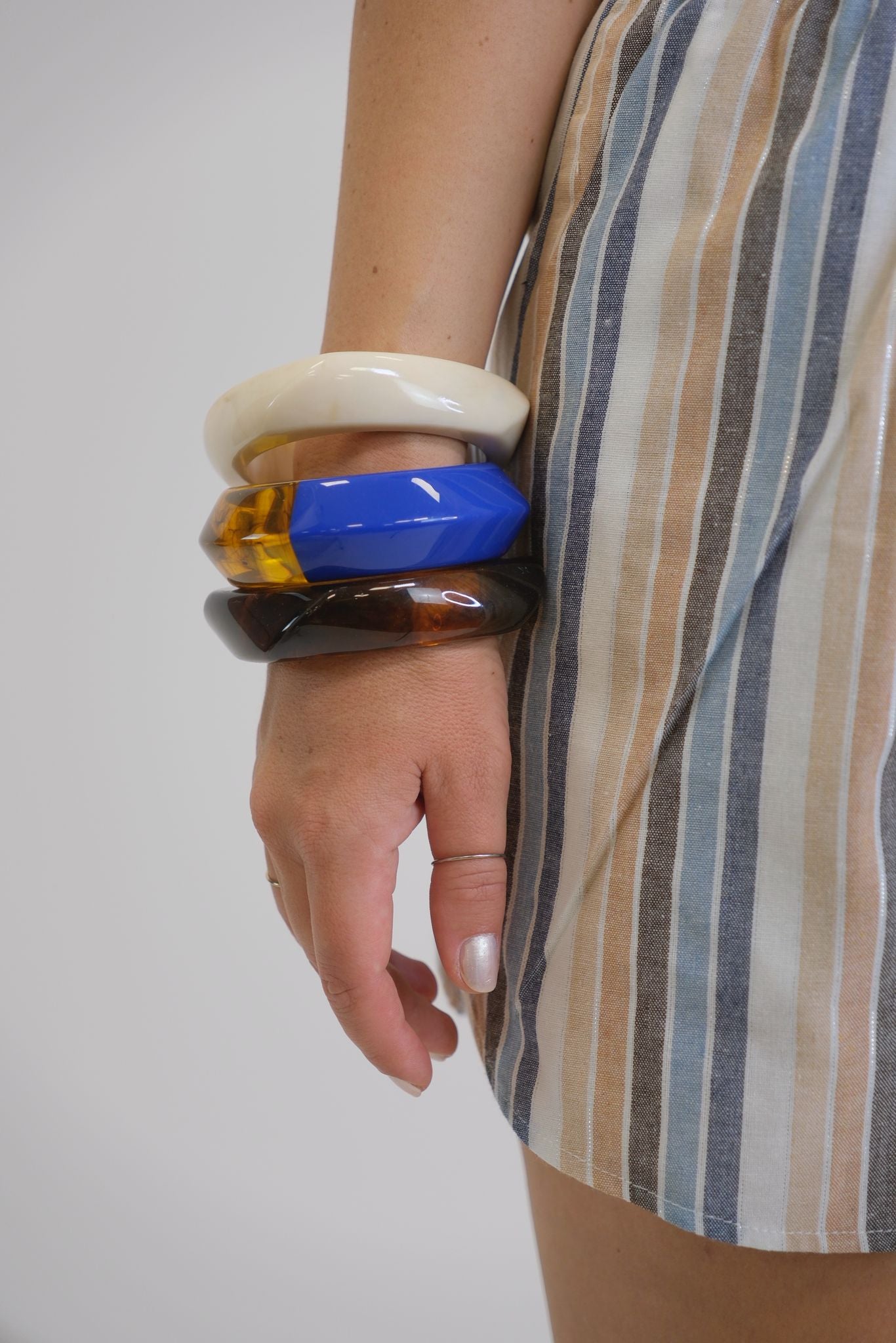 Bracciale Quadrato Smussato - PANNA
