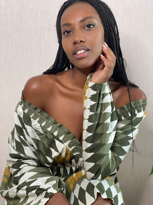 Abito ZP736 Fantasia - KAKI