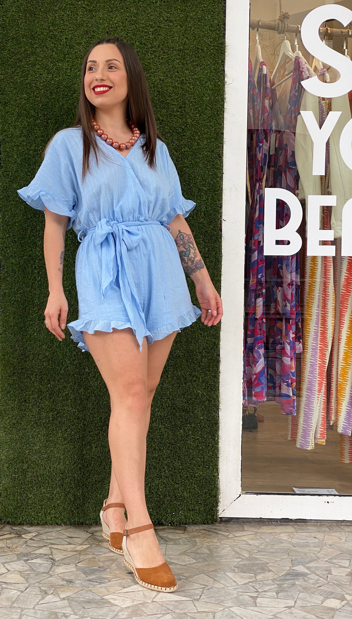 ZP340 Jumpsuit - SKY BLUE