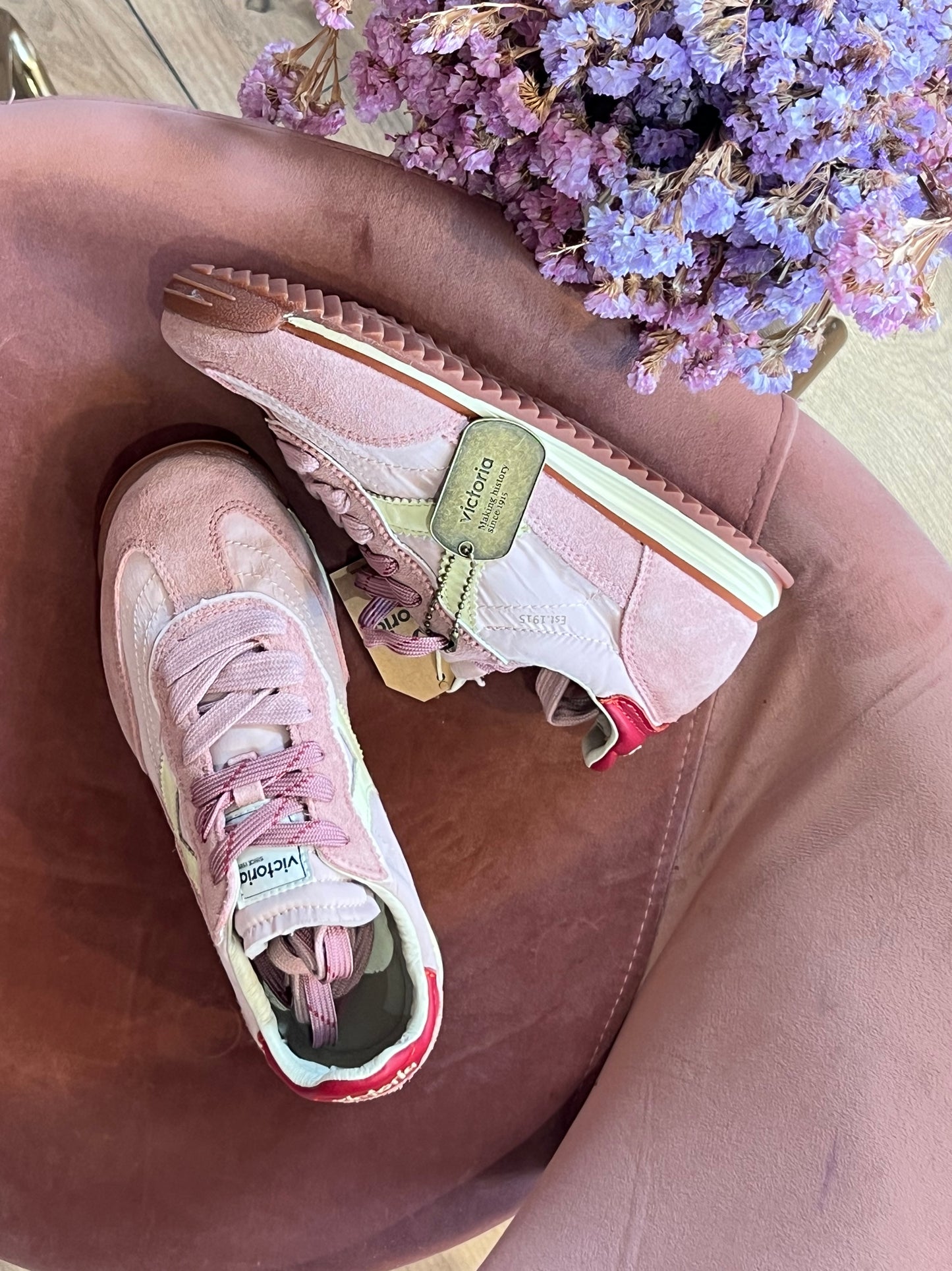Sneakers camoscio - ROSA