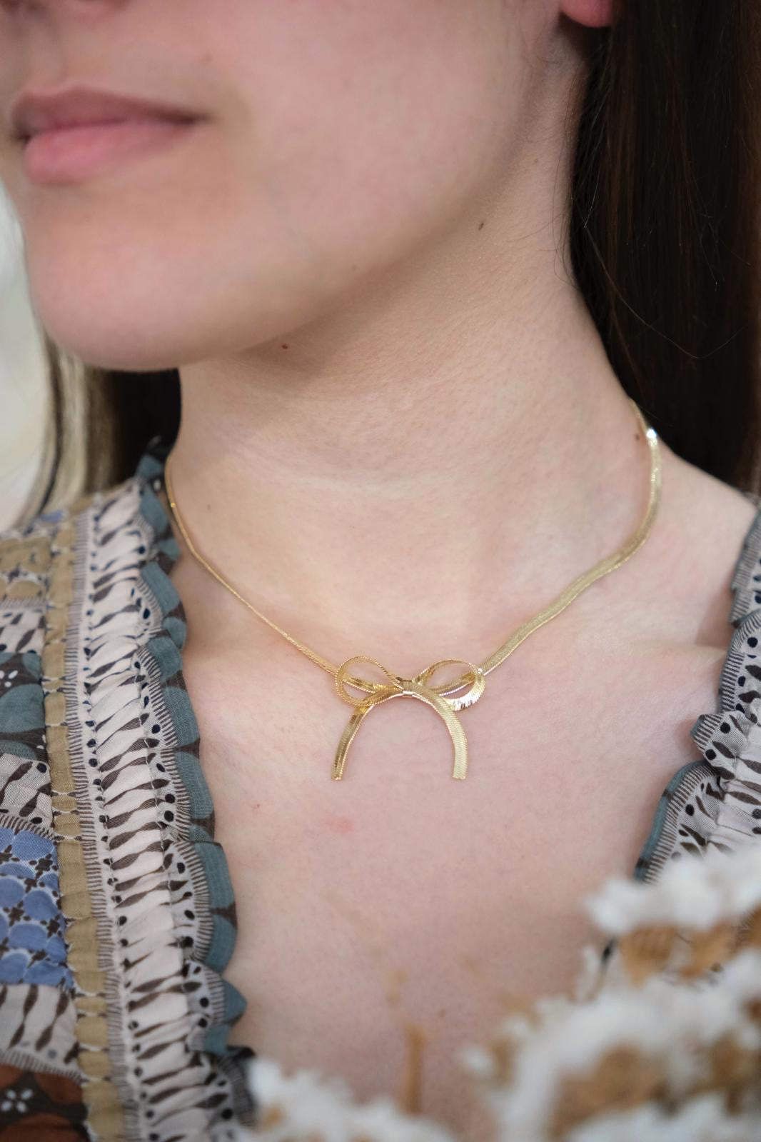 Collana fiocco - ORO