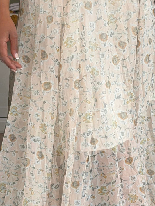 Gonna lunga floreale - STAMPA FIORI