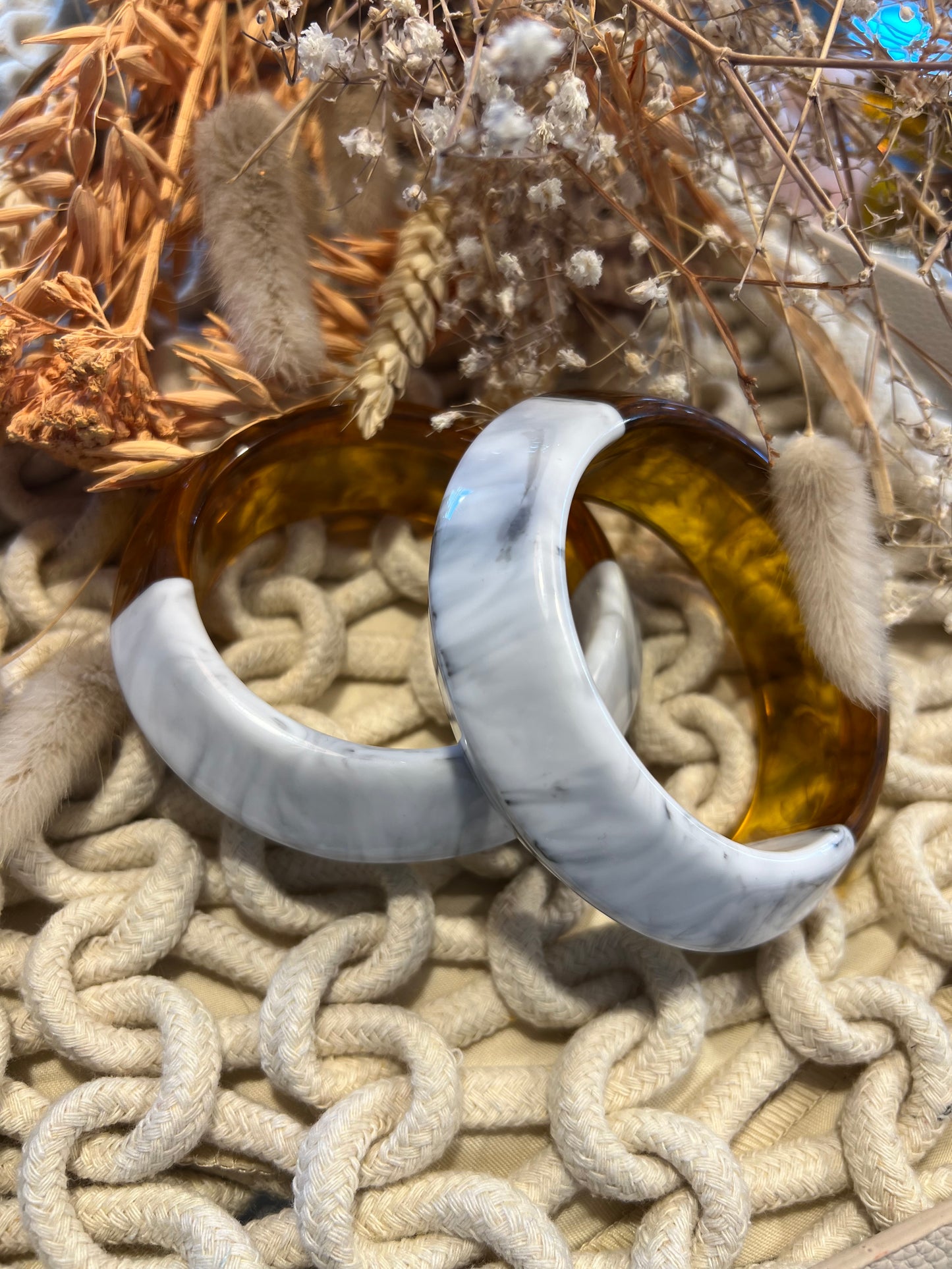 Bracciale Tondo Bicolor - BIANCO