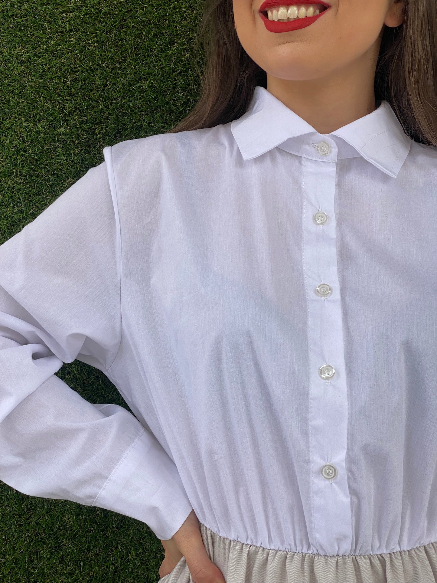 Abito G0782 Cravatta - BIANCO