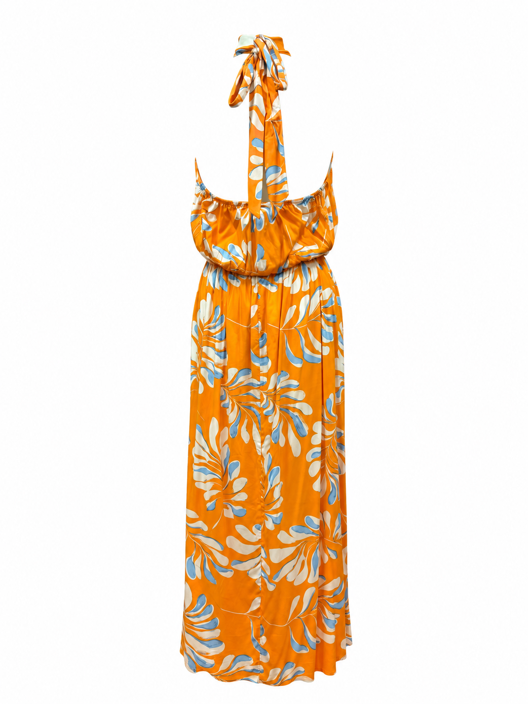Abito fantasia fiori - ARANCIO