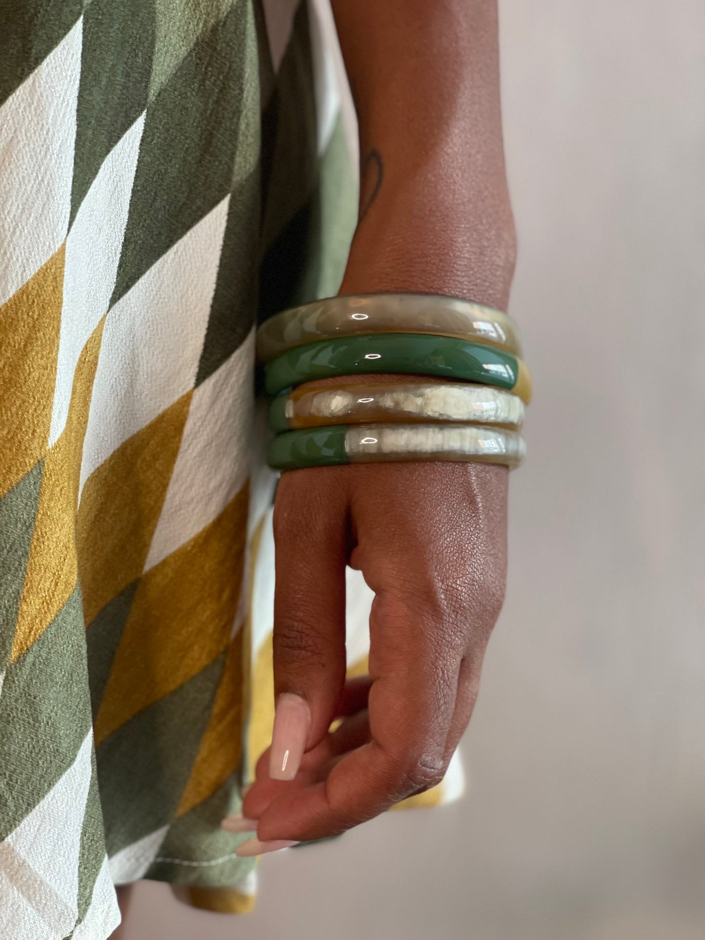 BRACCIALE CORNO-2 Duo Verde - VERDE