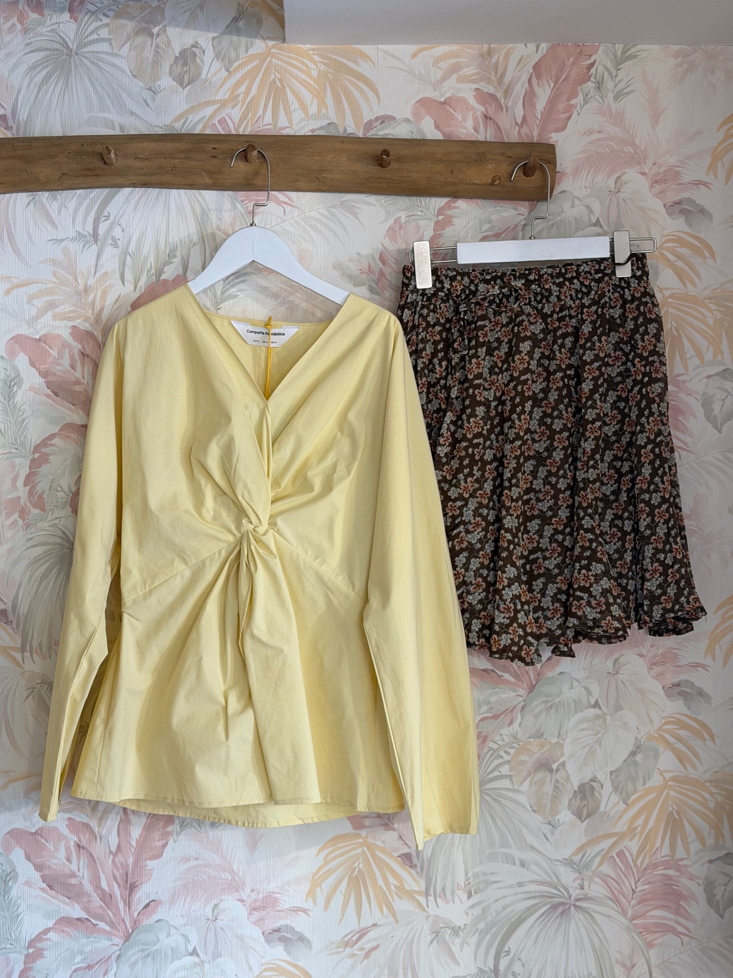 Blusa incrocio - GIALLO
