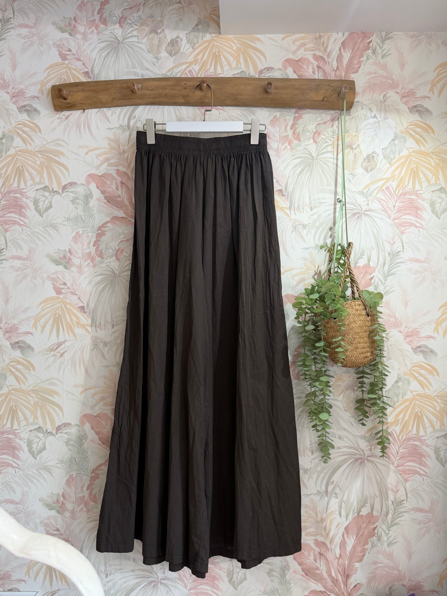 Pantalone gamba larga - MARRONE