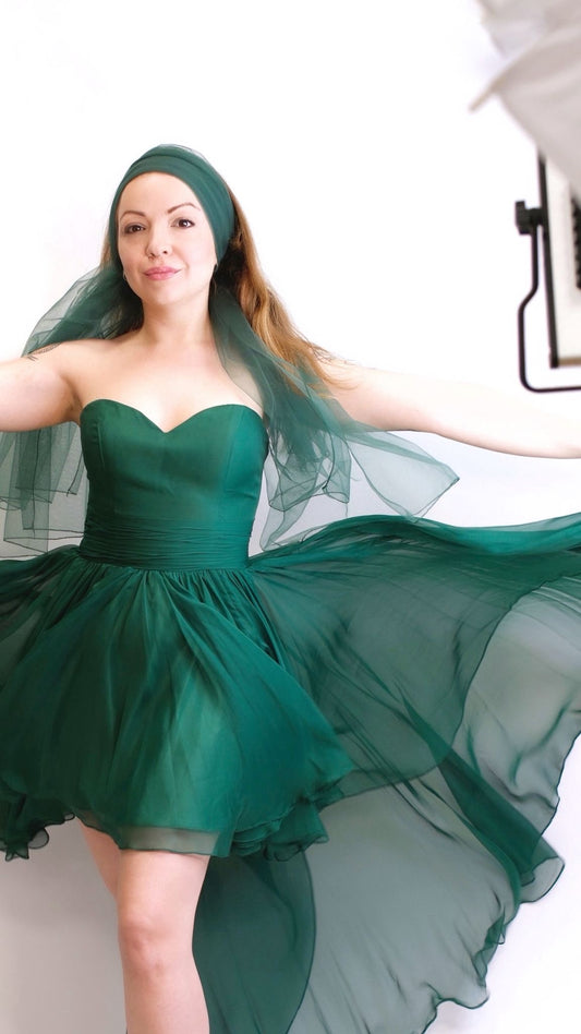 Abito ILARY cerimonia - VERDE