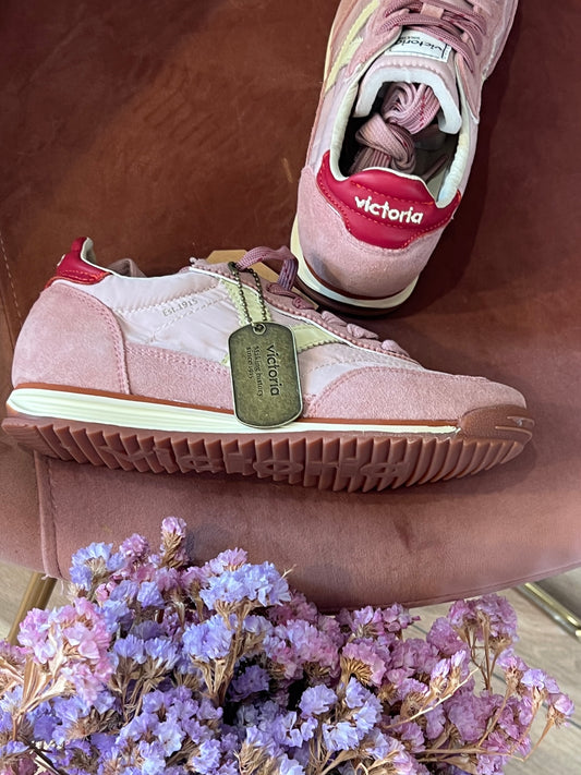 Sneakers camoscio - ROSA