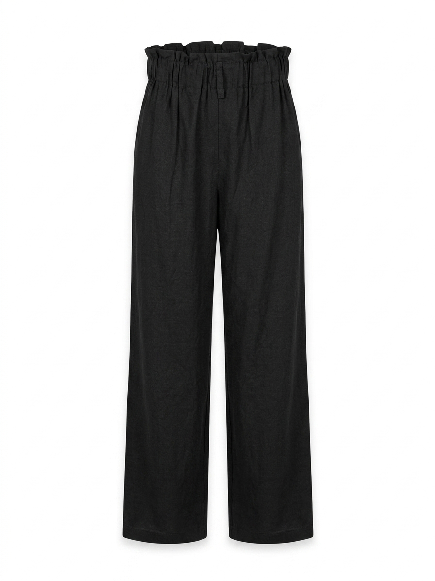 Pantalone tinta unita - NERO