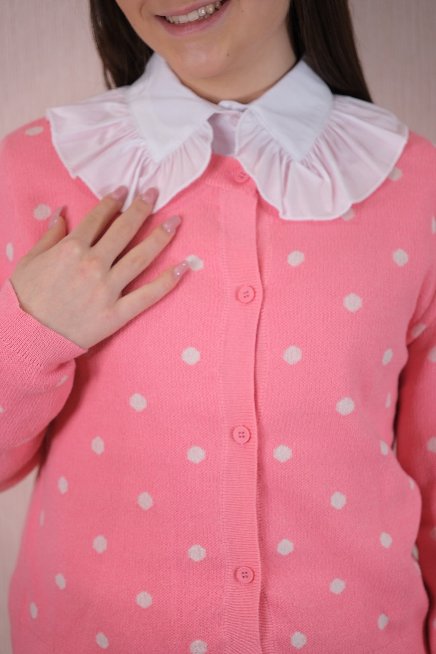 Cardigan 51C/10235 pois - ROSA