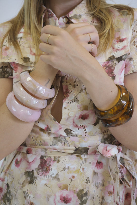 Bracciale Tondo Bicolor - ROSA