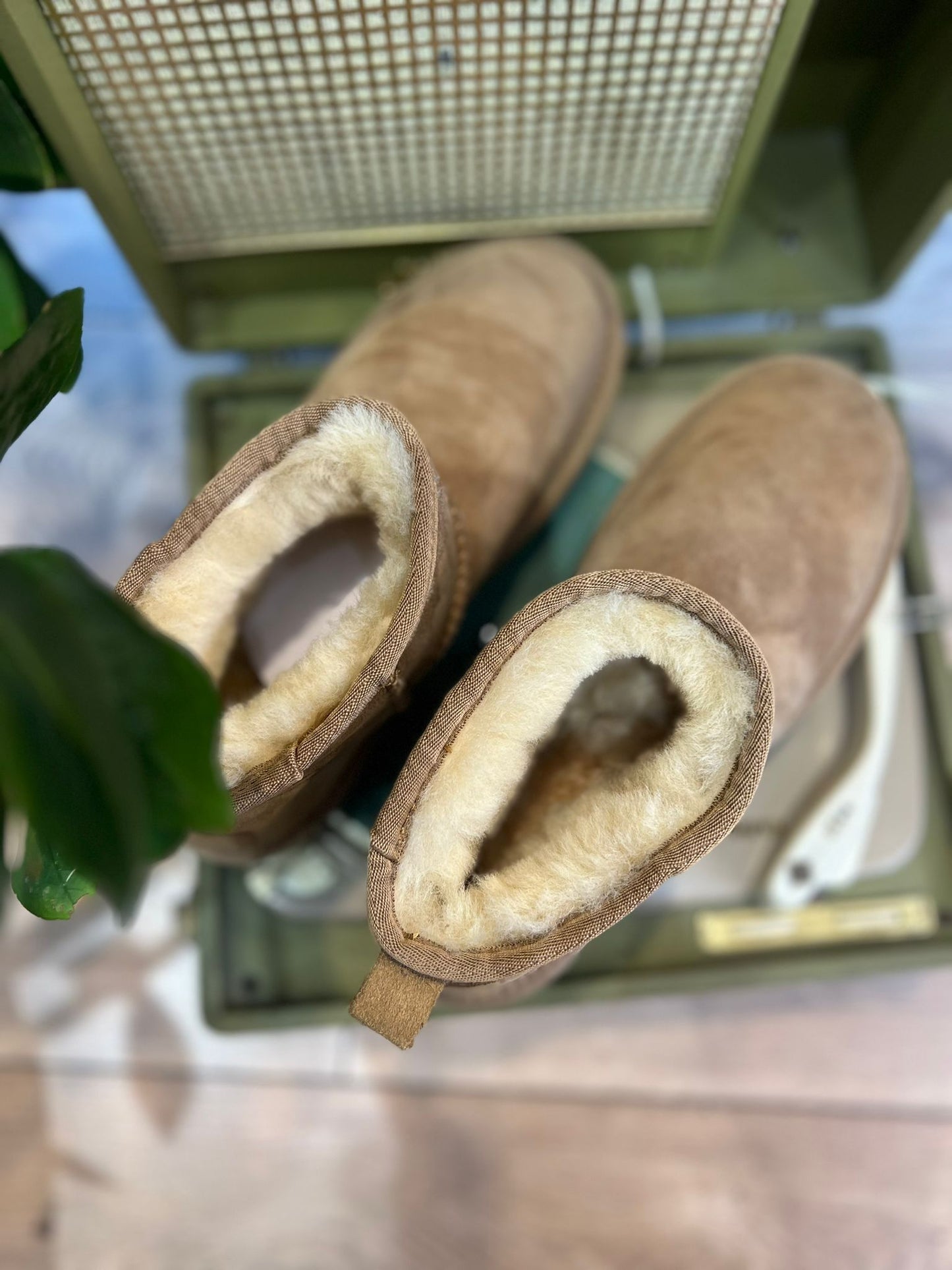 Scarponcini camoscio esterno pelo interno - BEIGE