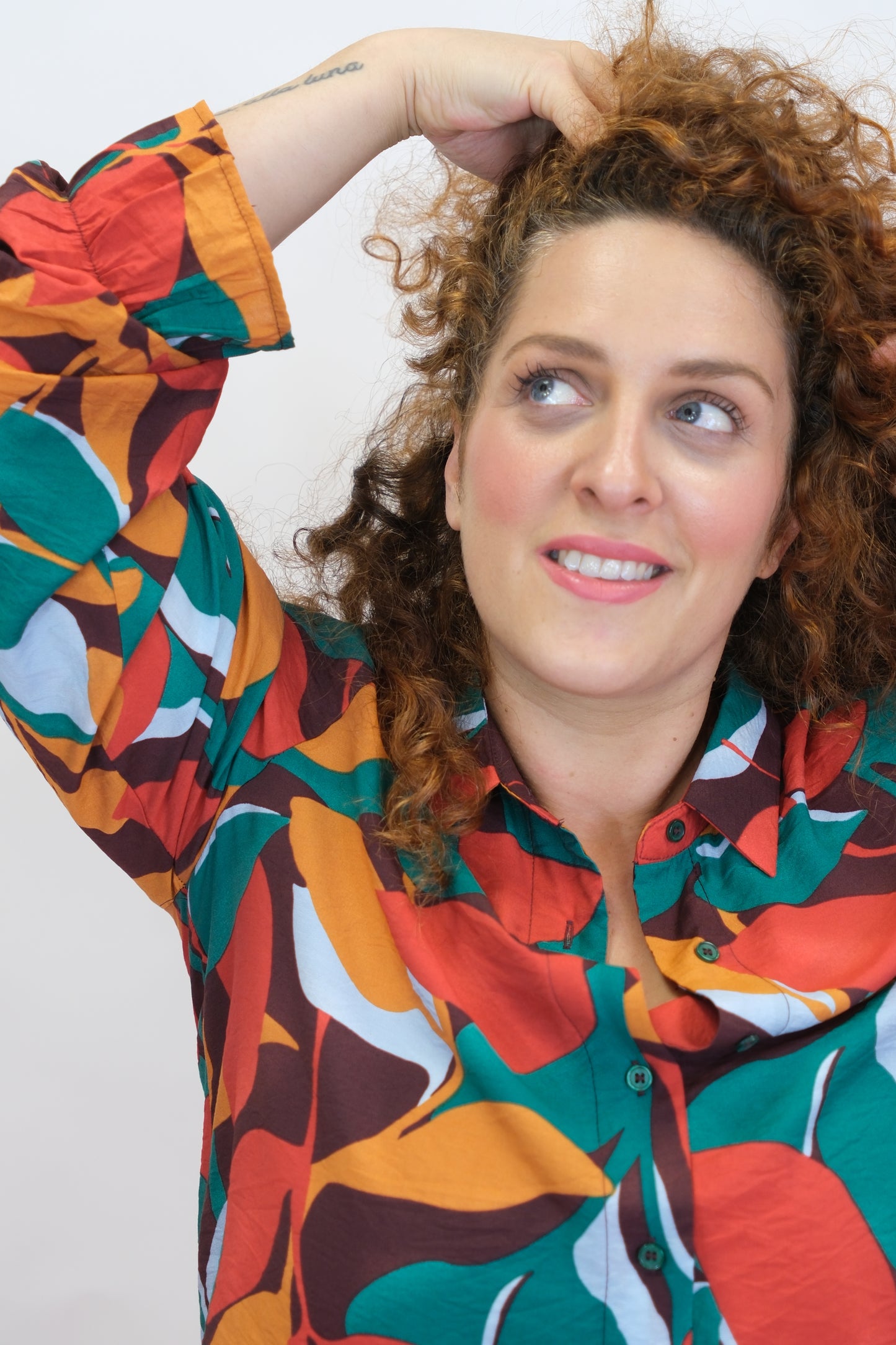 Camicia fantasia foliage - MULTICOLOR