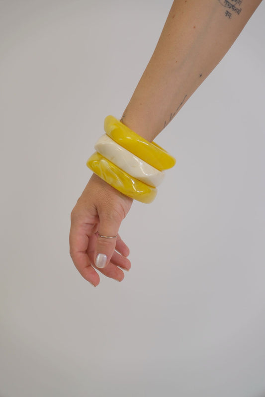 Bracciale Quadrato Smussato - PANNA