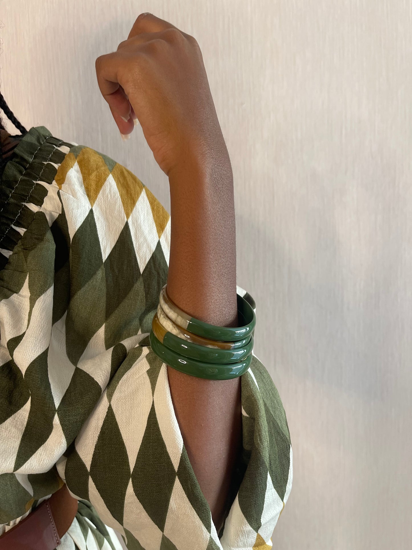 BRACCIALE CORNO-2 Duo Verde - VERDE
