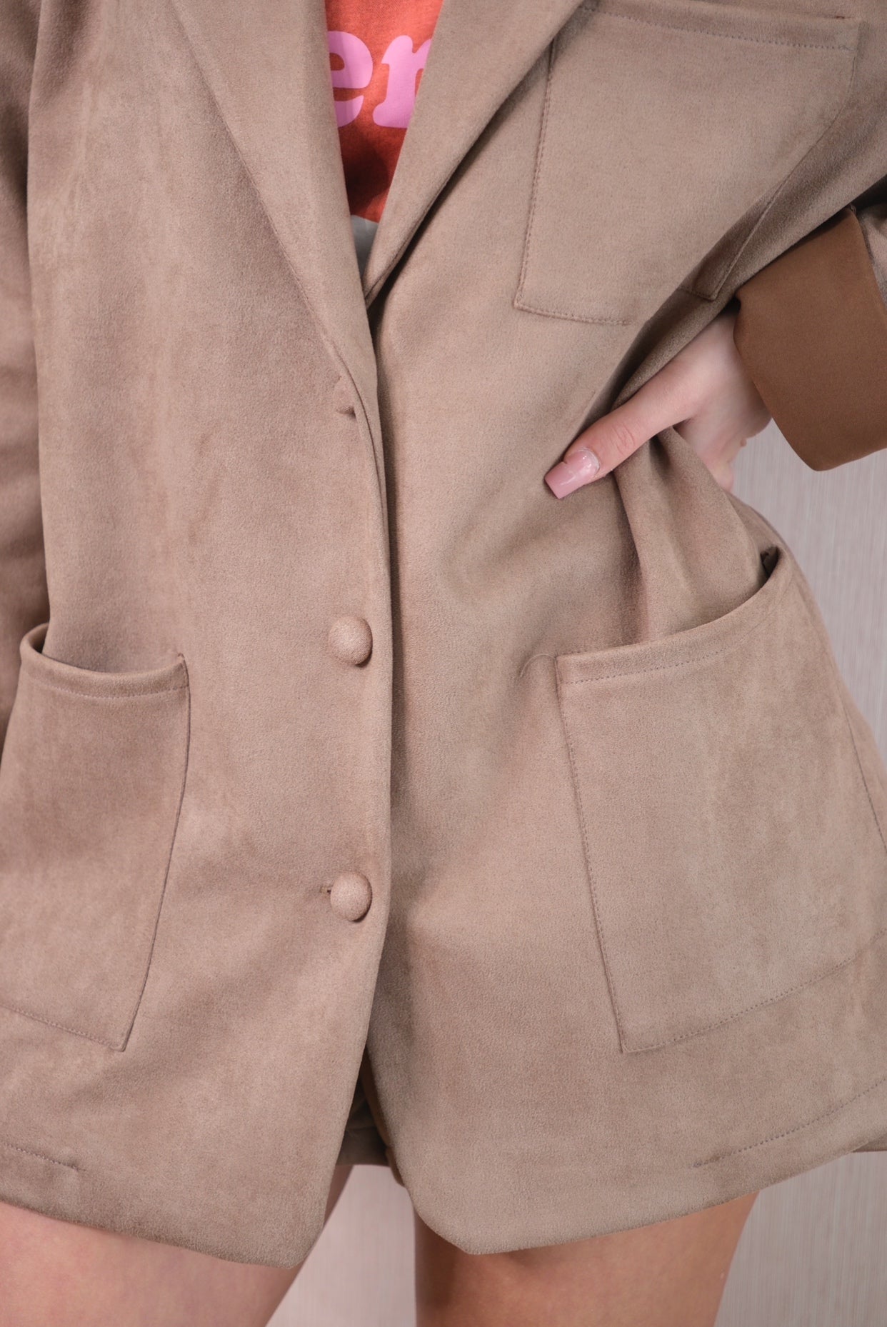 Blazer 11046 Effetto Sued - SABBIA