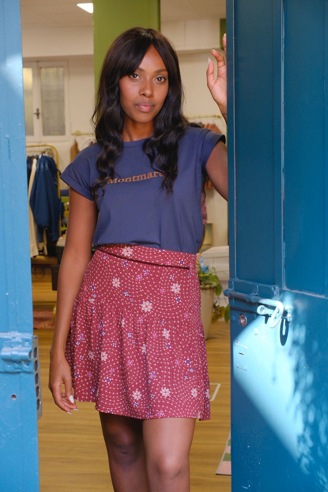T-shirt stampa Montmartre - BLUE