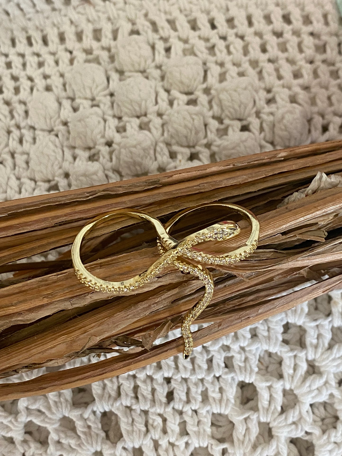 Anello Doppio Serpente - ORO