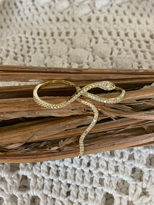 Anello Doppio Serpente - ORO