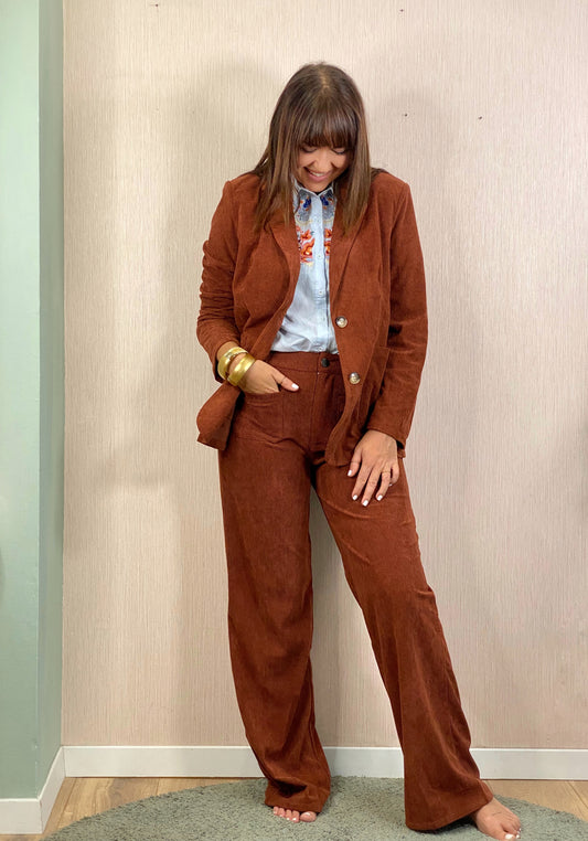 Pantaloni 43C/11030 - MARRONE