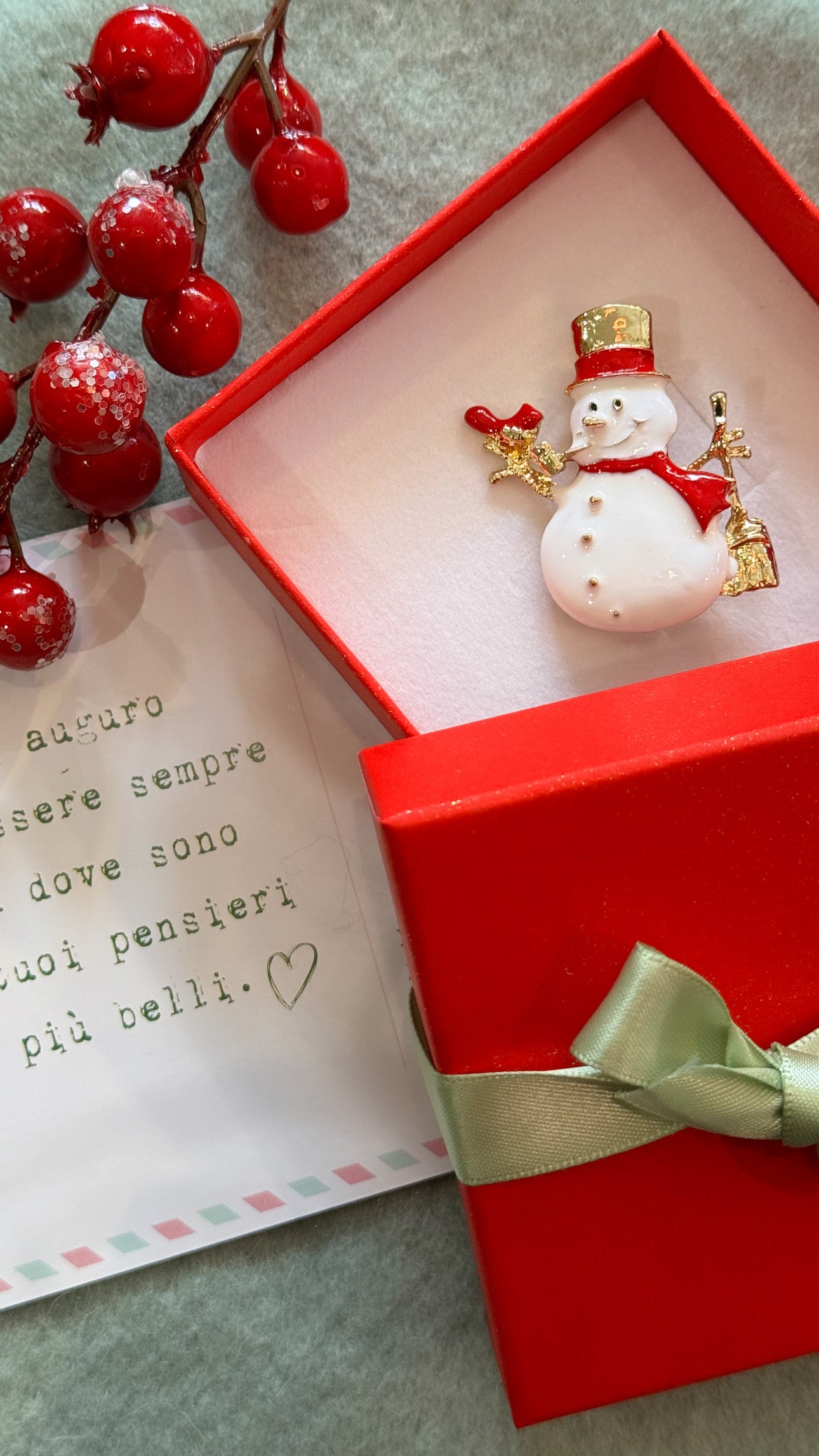 Spilla Pupazzo Neve - ORO