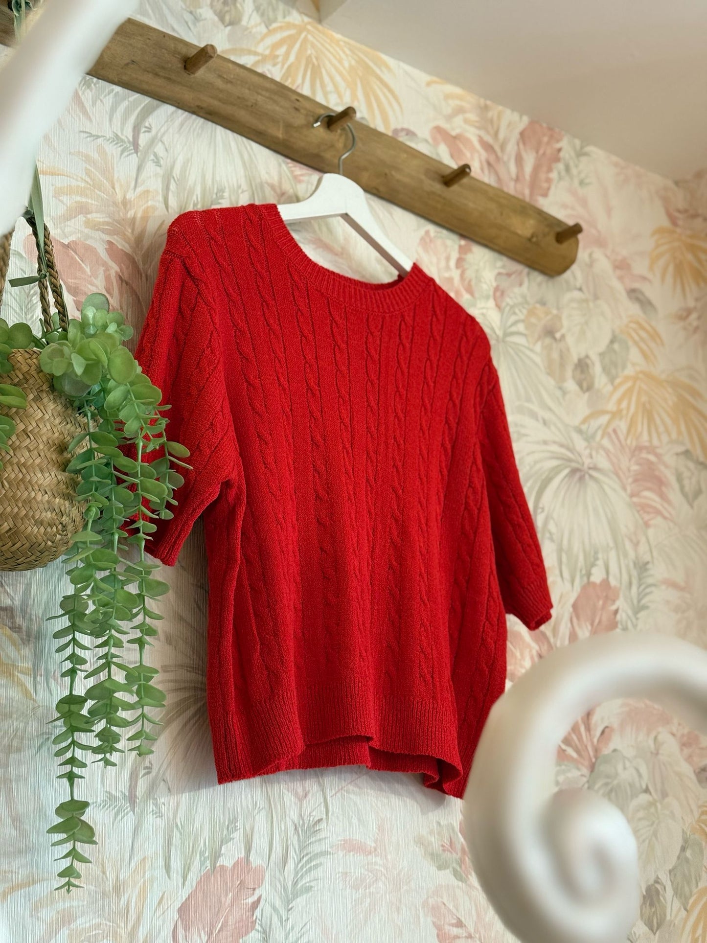 Maglia 51C/10320 Semplice Lavorata - ROSSO