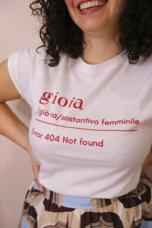 T-shirt GIOIA - BIANCO/rosso
