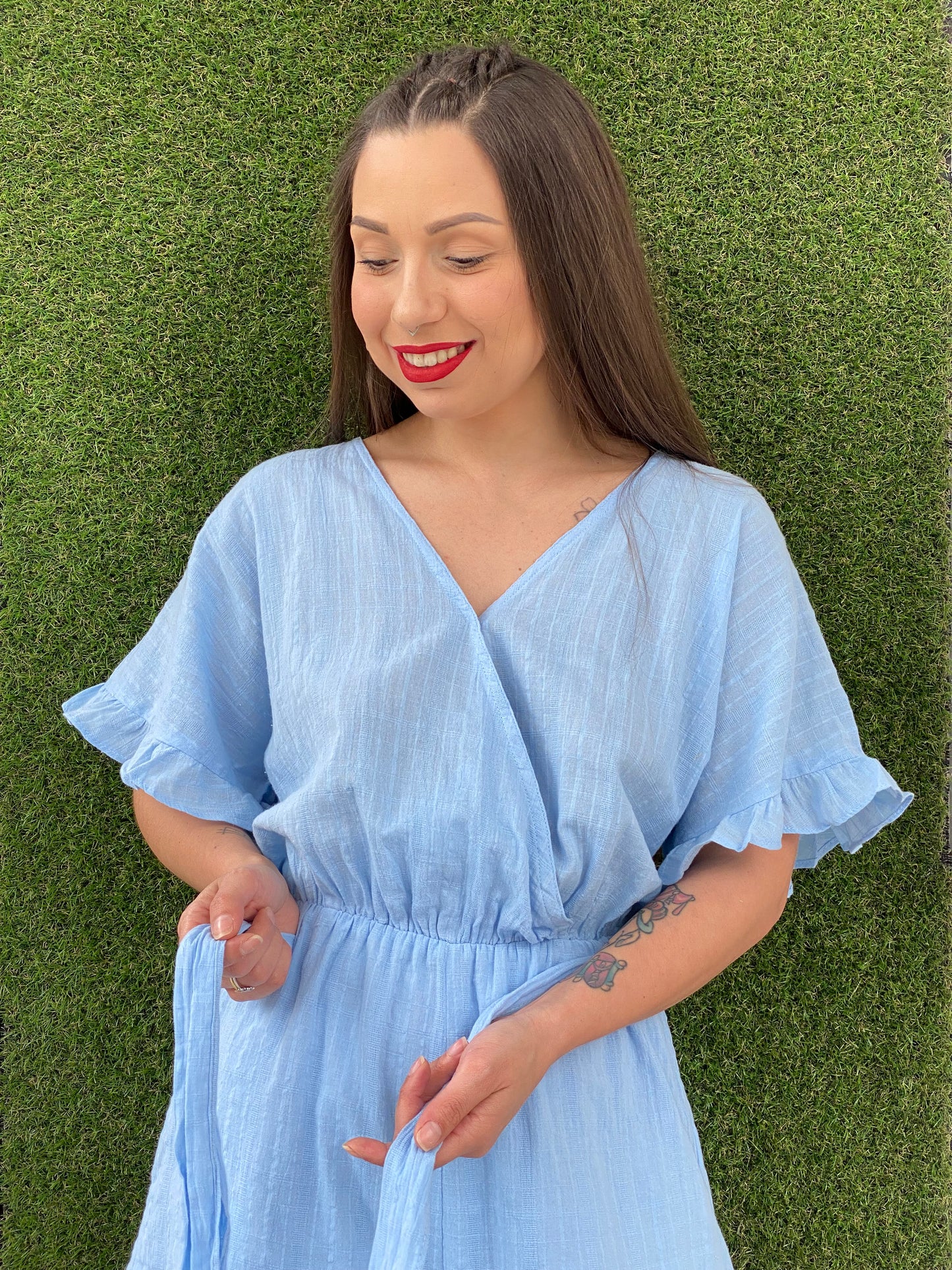 ZP340 Jumpsuit - SKY BLUE