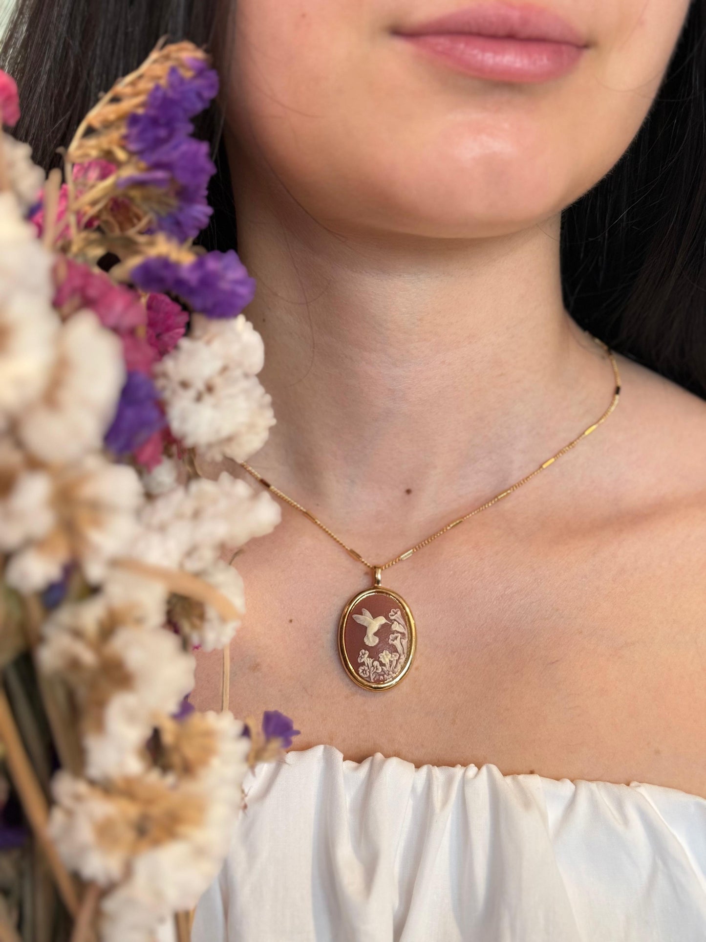 Collana vintage - MARRONE