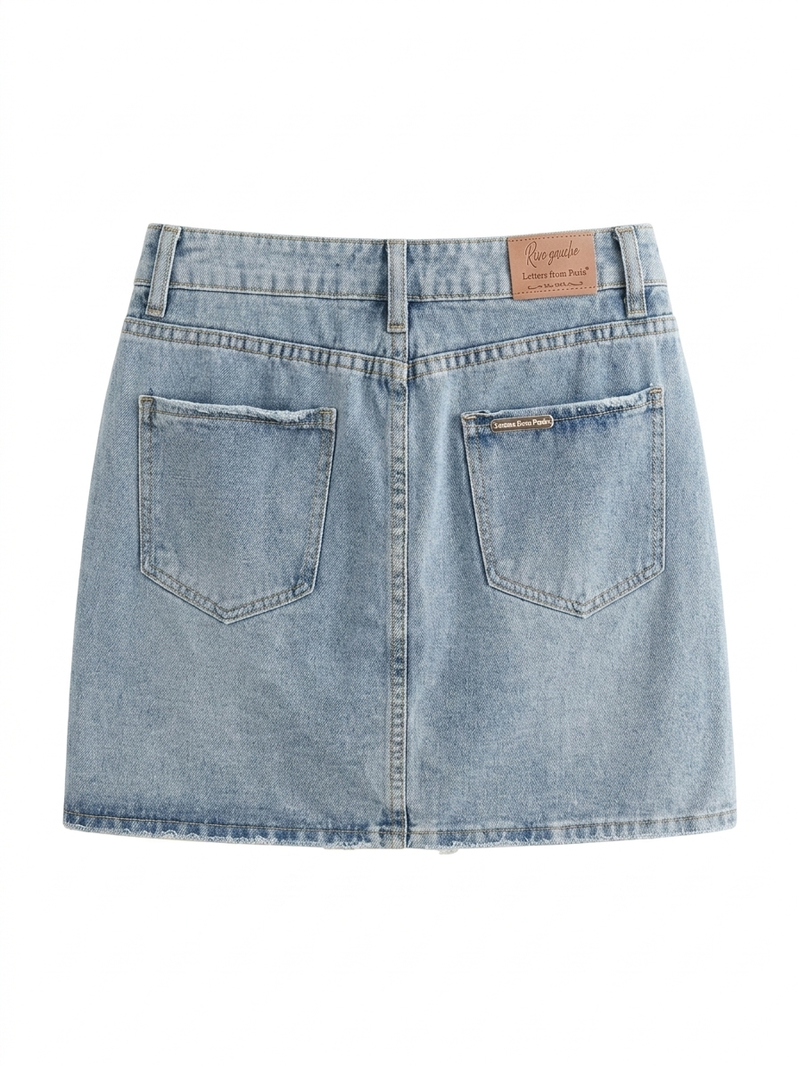 MiniGonna di jeans letter - DENIM