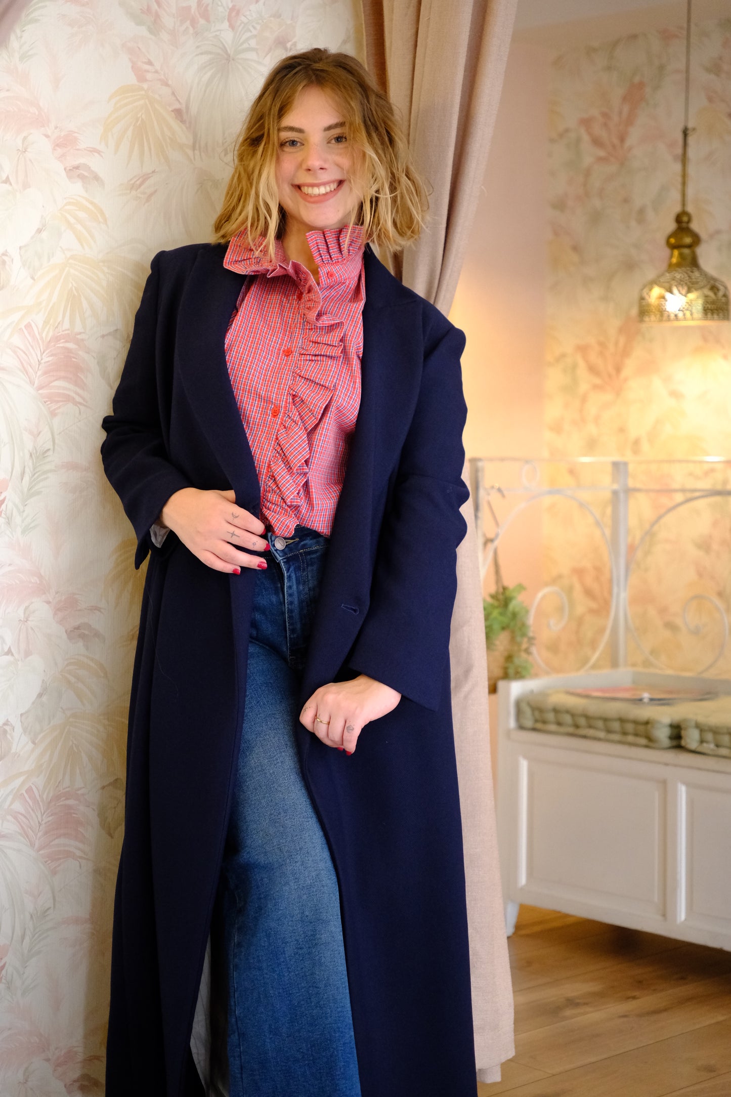 Jeans a palazzo wide leg - DENIM SCURO