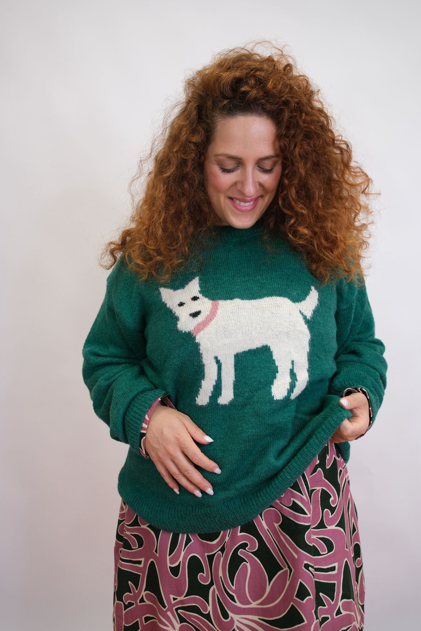 Maglia fantasia cane - VERDE