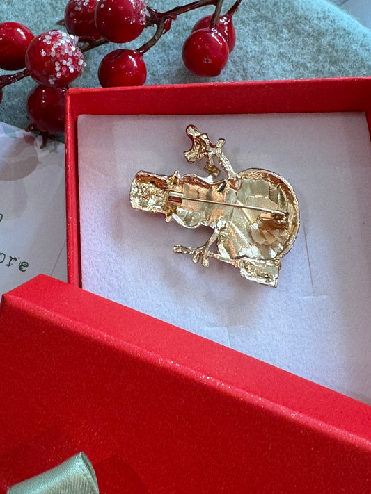 Spilla Pupazzo Neve - ORO