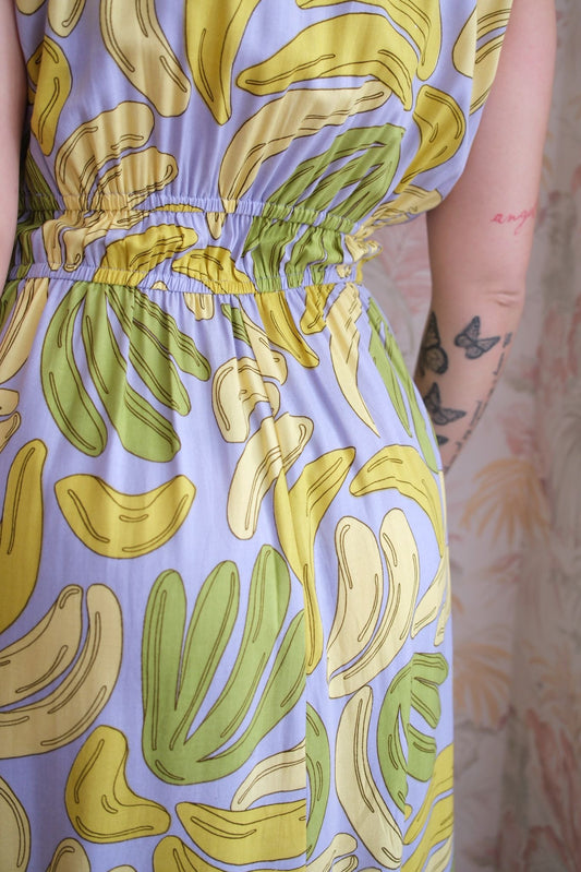 Midi dress fantasia banane - LILLA