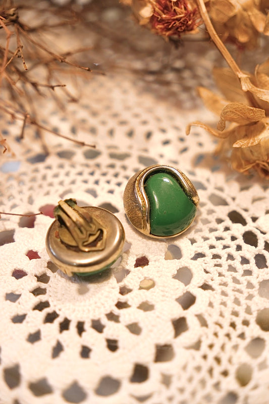 Orecchino Vintage Verde - ORO
