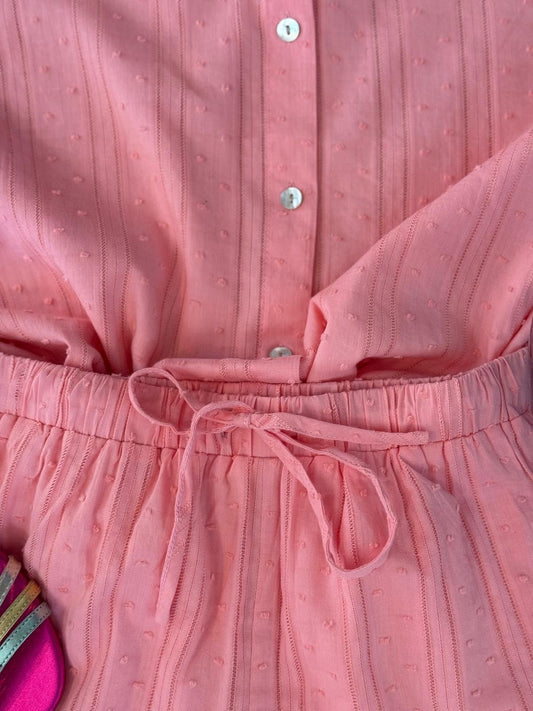 Completo Ricami e Inserti Pois - ROSA