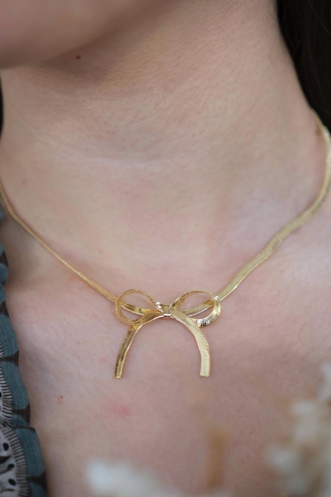 Collana fiocco - ORO